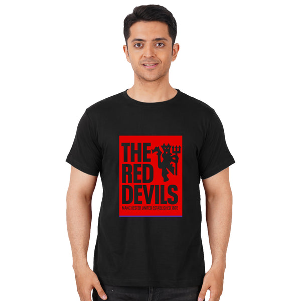 The Red Devils Unisex Half Sleeve Football T-shirt