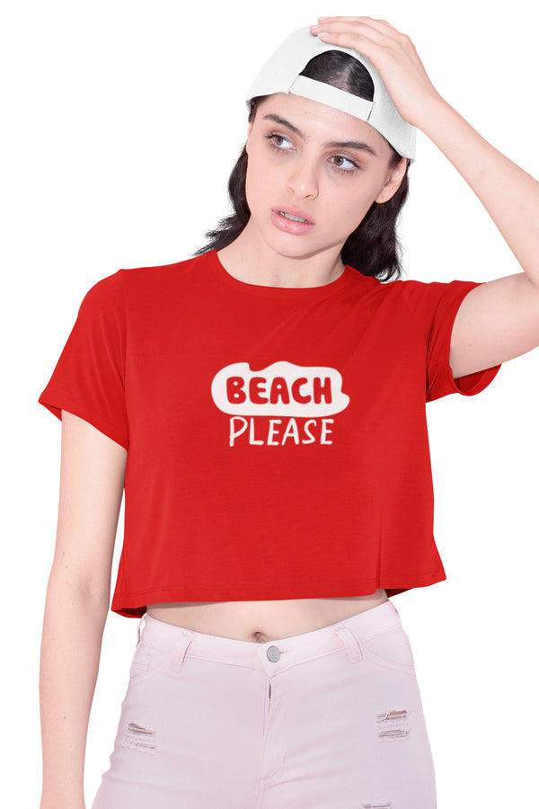 Beach Please - Crop Top