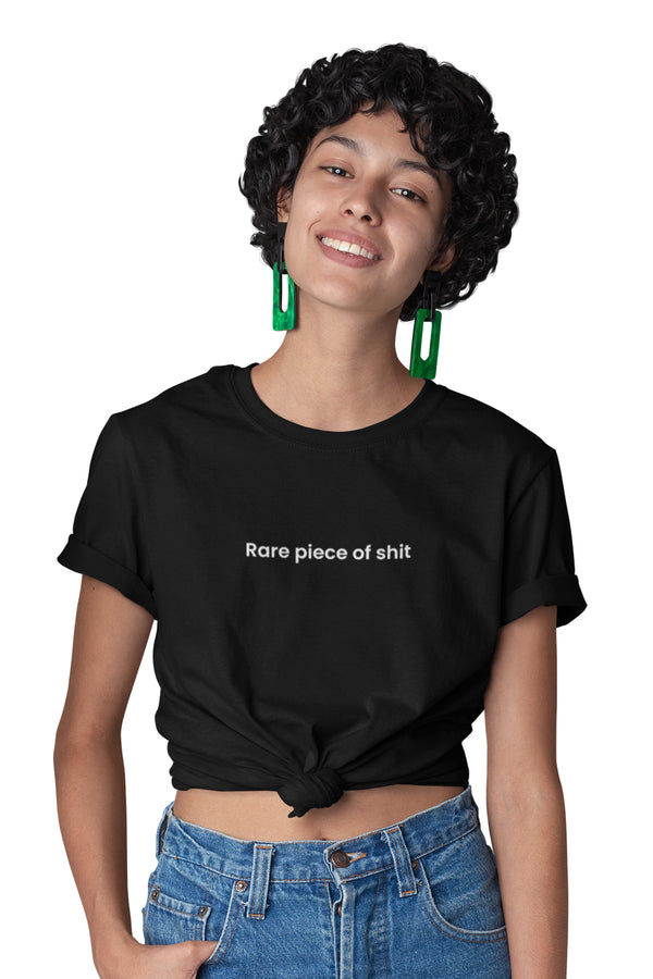 Rare Piece Of Shit - Knot Crop Top