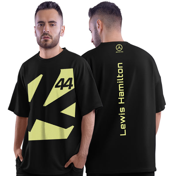 AMG Lewis Hamilton Oversized Half Sleeve Unisex Motorsport T-Shirt