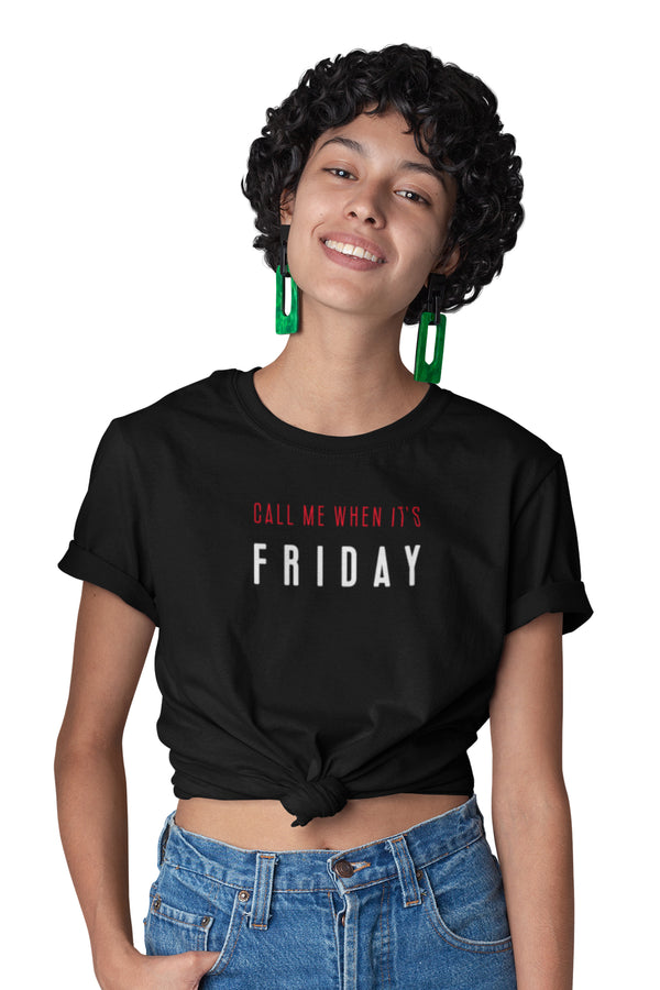 Call Me When It's Friday - Knot Crop Top