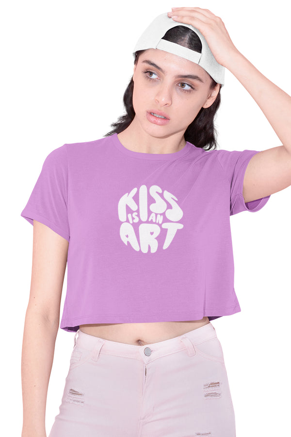 Kiss Is An Art - Crop Top