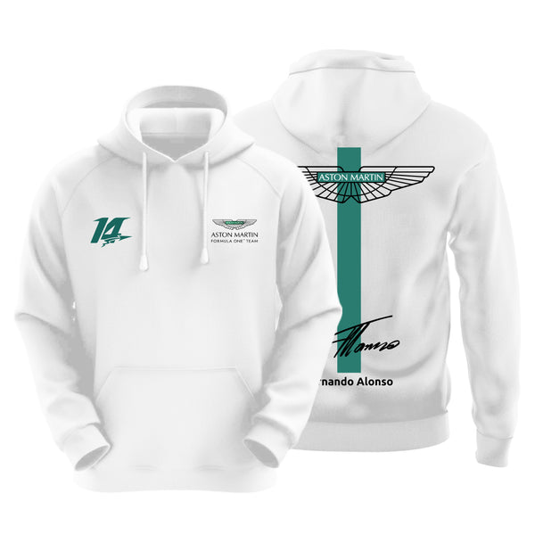 Aston Martin 14 Fernando Alonso Unisex Motorsport Hoodie