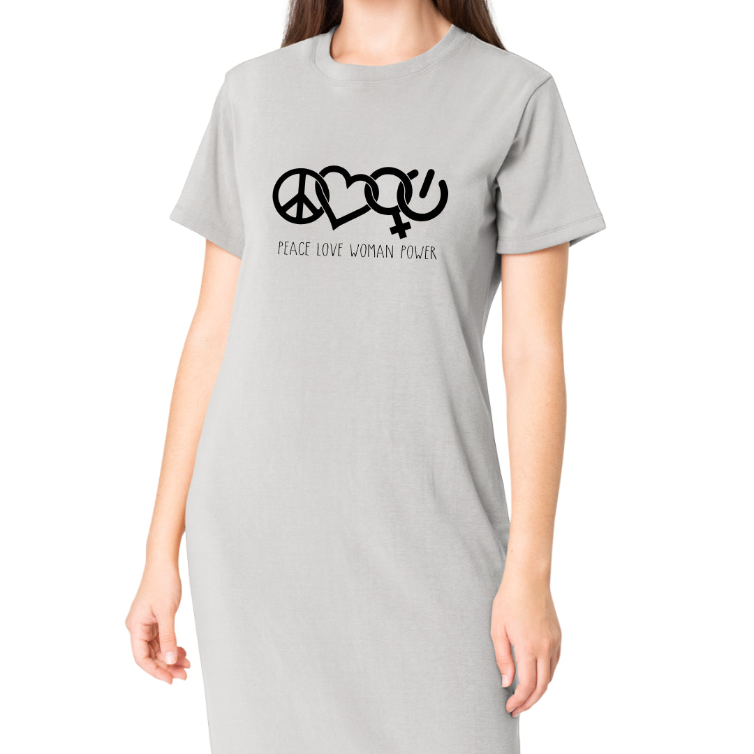 Girl power t shirt dress online