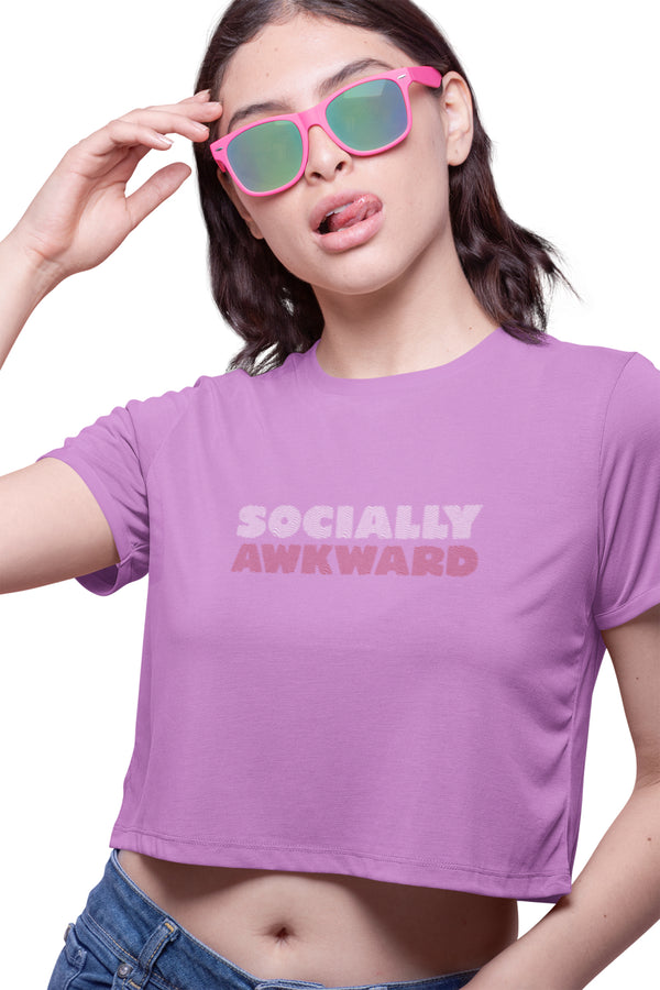 Socially Awkward - Crop Top