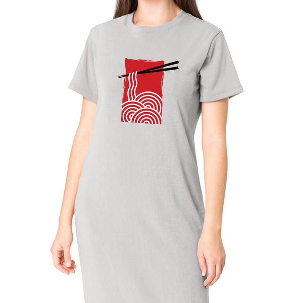 Noodle Is An Art T-Shirt Dress